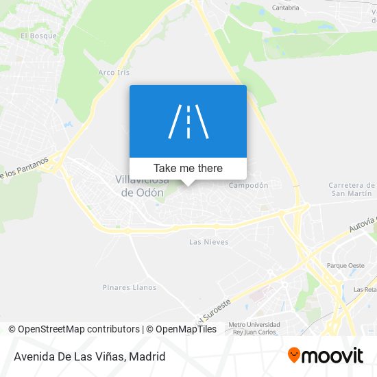 mapa Avenida De Las Viñas