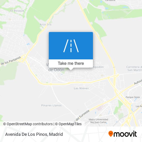 mapa Avenida De Los Pinos