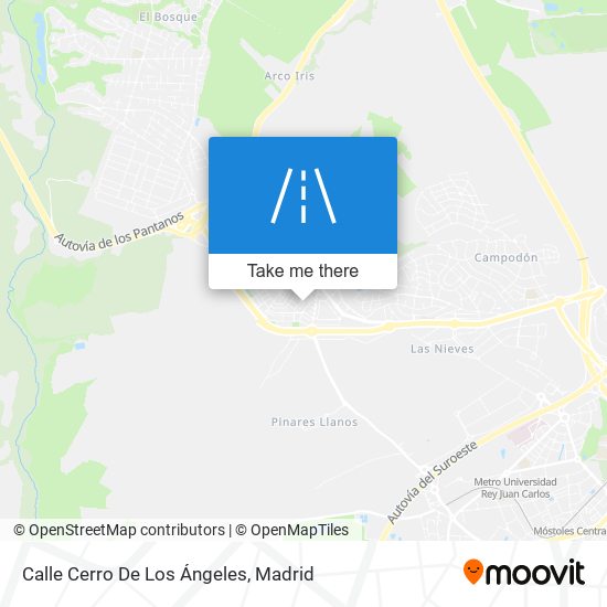 Calle Cerro De Los Ángeles map