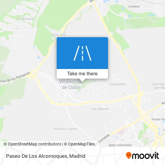 mapa Paseo De Los Alcornoques