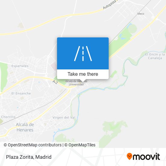 Plaza Zorita map