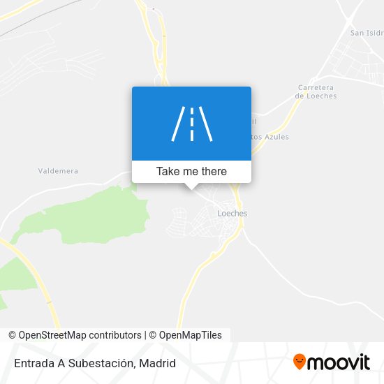 Entrada A Subestación map