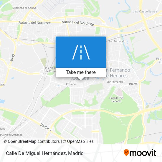 Calle De Miguel Hernández map