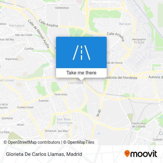 Glorieta De Carlos Llamas map
