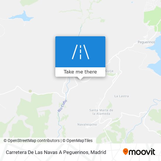 Carretera De Las Navas A Peguerinos map