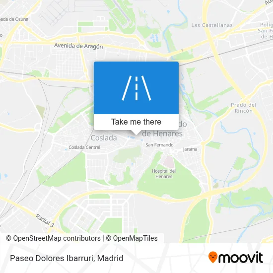 Paseo Dolores Ibarruri map