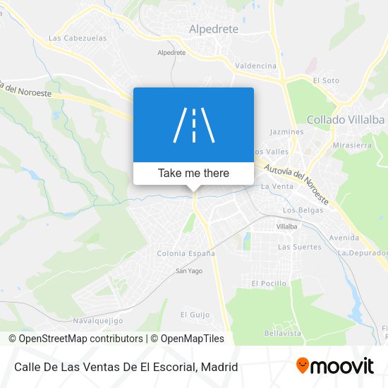 Calle De Las Ventas De El Escorial map