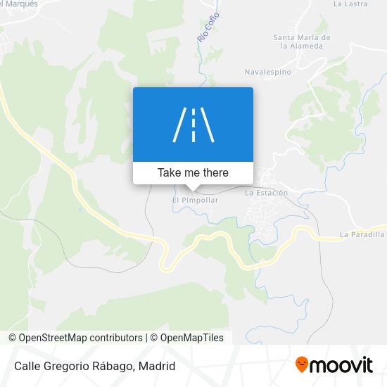 Calle Gregorio Rábago map