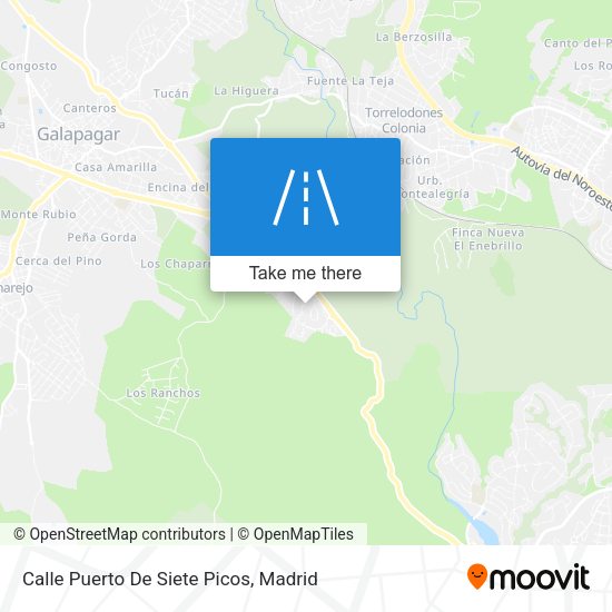 Calle Puerto De Siete Picos map