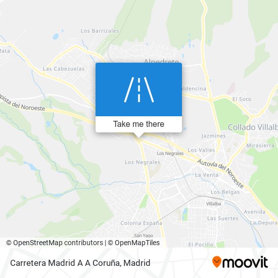 mapa Carretera Madrid A A Coruña