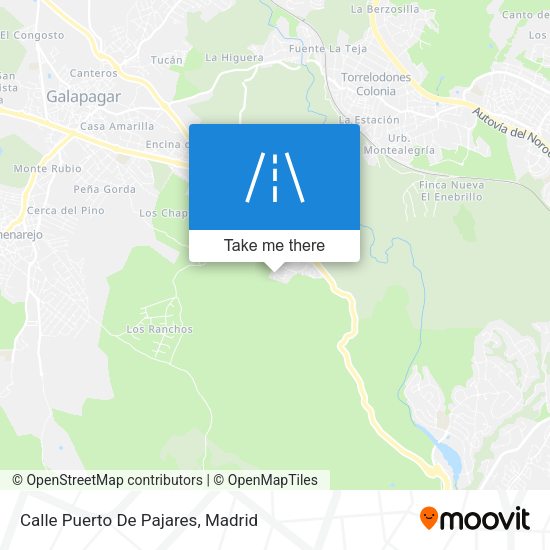 Calle Puerto De Pajares map