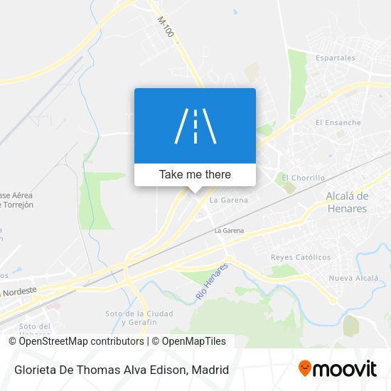Glorieta De Thomas Alva Edison map