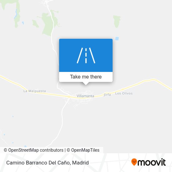 Camino Barranco Del Caño map