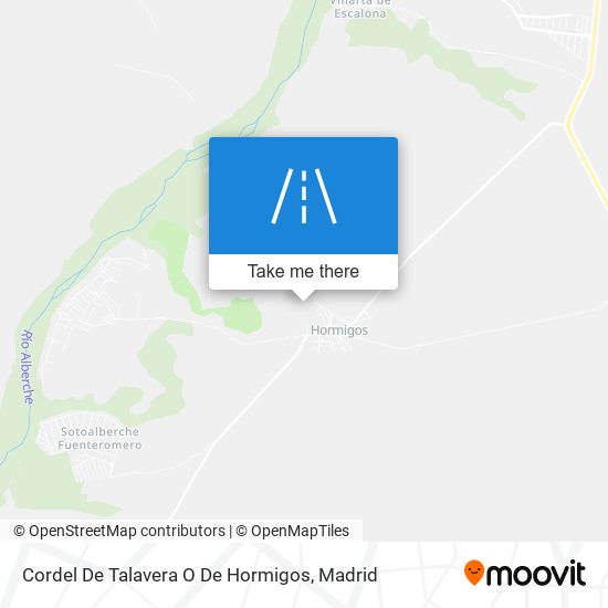 mapa Cordel De Talavera O De Hormigos