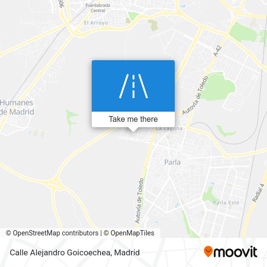 Calle Alejandro Goicoechea map