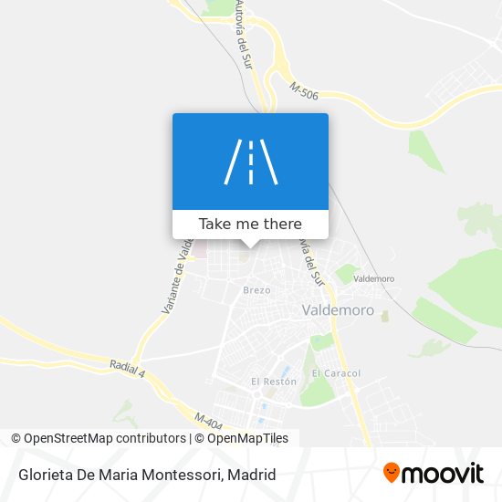 Glorieta De Maria Montessori map