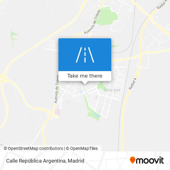 mapa Calle República Argentina