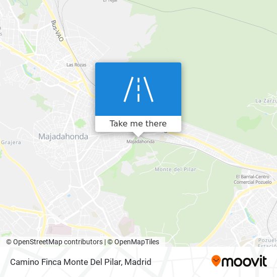 mapa Camino Finca Monte Del Pilar