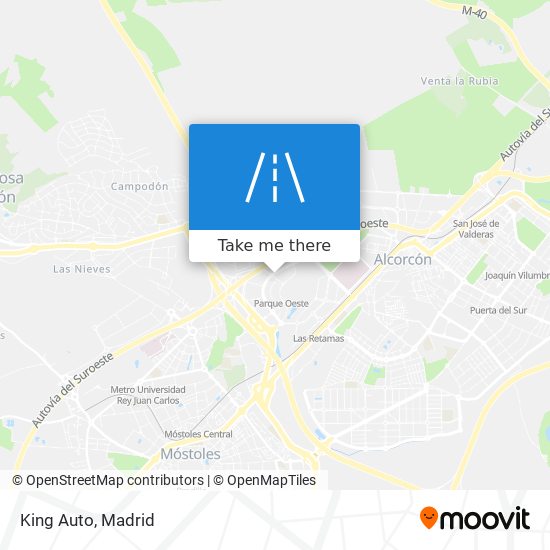 King Auto map