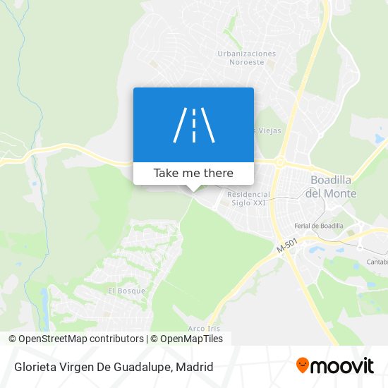 mapa Glorieta Virgen De Guadalupe