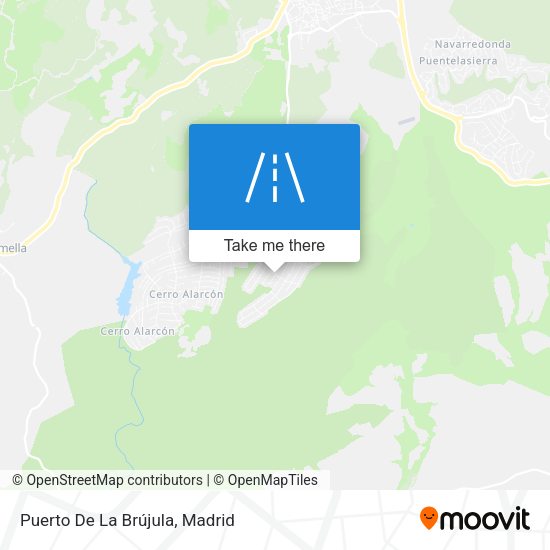 Puerto De La Brújula map