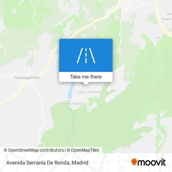 mapa Avenida Serranía De Ronda