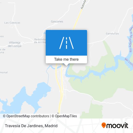 Travesía De Jardines map