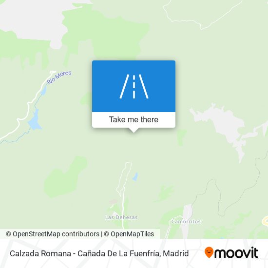 Calzada Romana - Cañada De La Fuenfría map