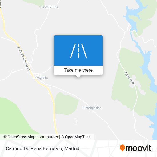 Camino De Peña Berrueco map