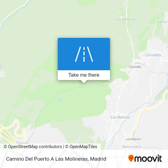 Camino Del Puerto A Las Molineras map