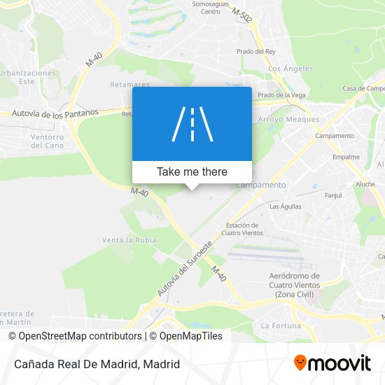Cañada Real De Madrid map