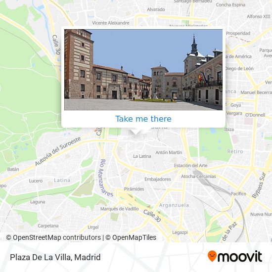 mapa Plaza De La Villa