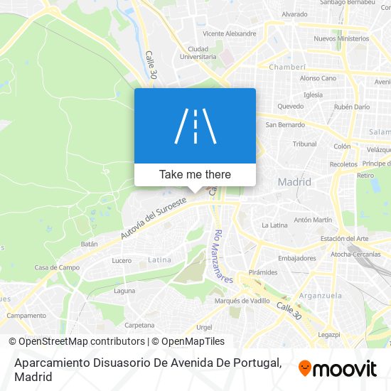 Aparcamiento Disuasorio De Avenida De Portugal map