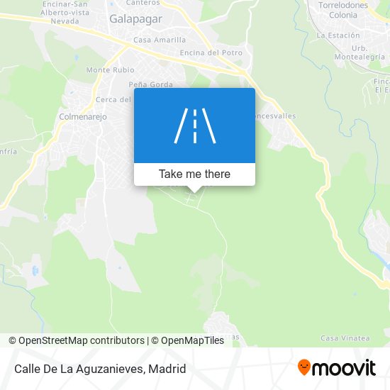 Calle De La Aguzanieves map