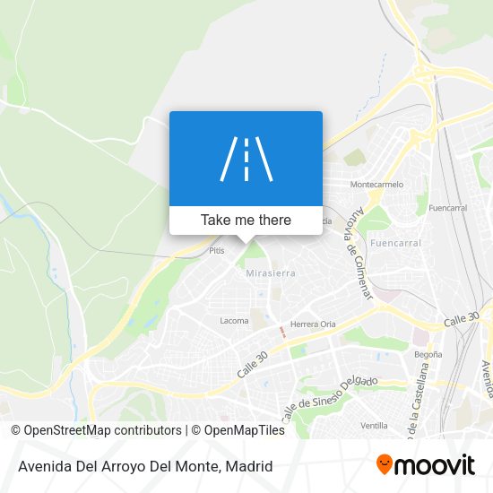 Avenida Del Arroyo Del Monte map