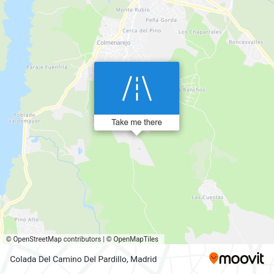 Colada Del Camino Del Pardillo map