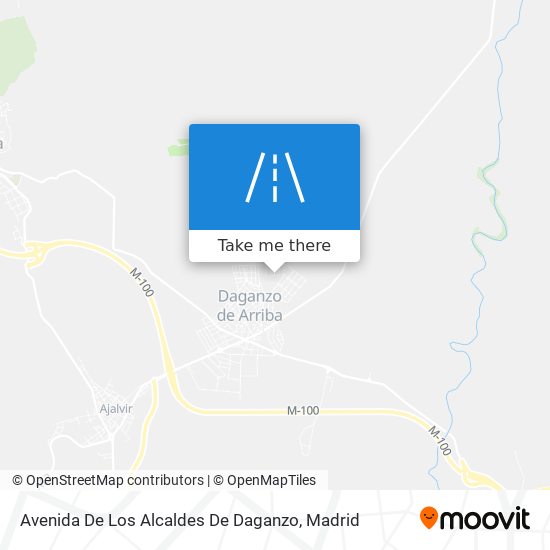 mapa Avenida De Los Alcaldes De Daganzo