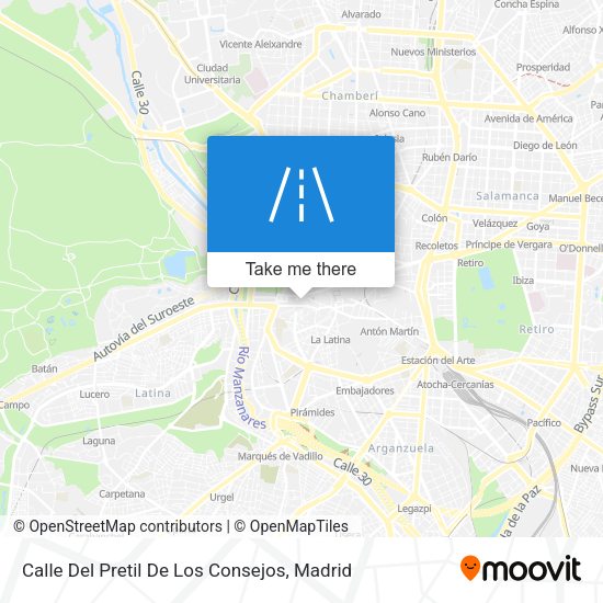 Calle Del Pretil De Los Consejos map