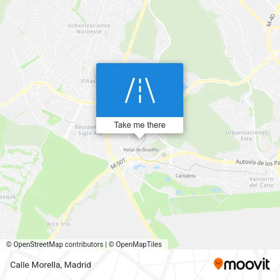 Calle Morella map
