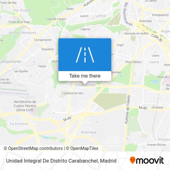 Unidad Integral De Distrito Carabanchel map