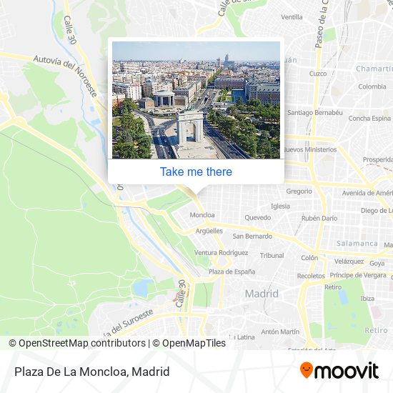mapa Plaza De La Moncloa
