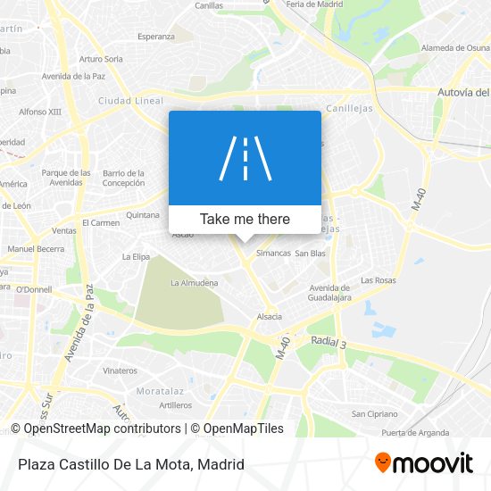 Plaza Castillo De La Mota map