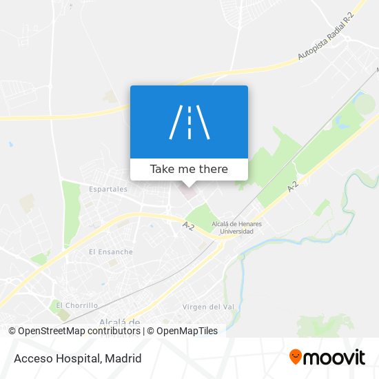 Acceso Hospital map