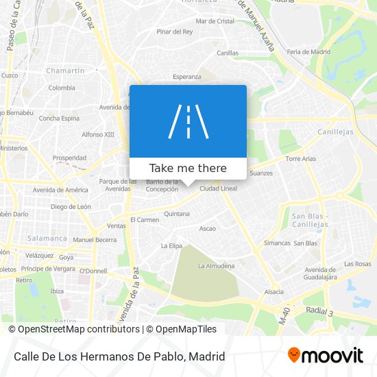 Calle De Los Hermanos De Pablo map