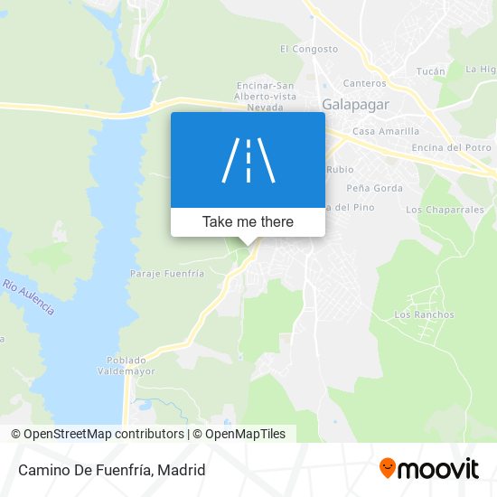 mapa Camino De Fuenfría
