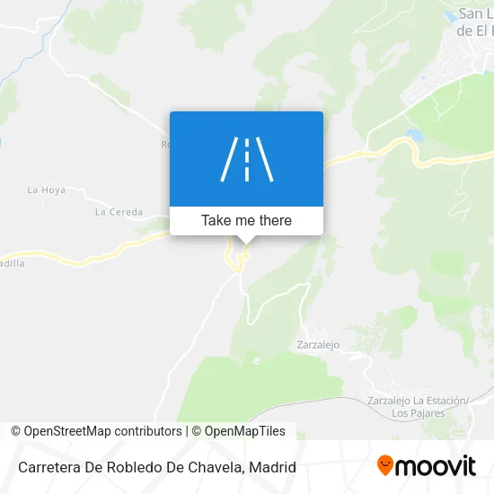 Carretera De Robledo De Chavela map