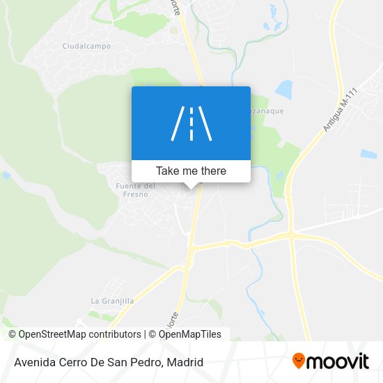 Avenida Cerro De San Pedro map