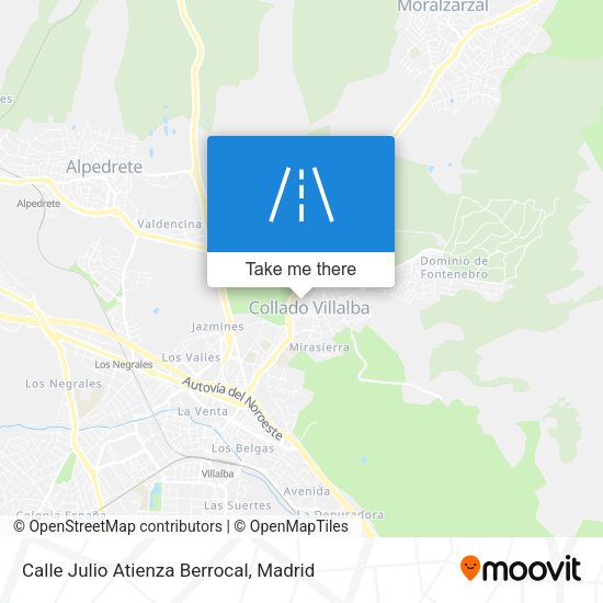 Calle Julio Atienza Berrocal map