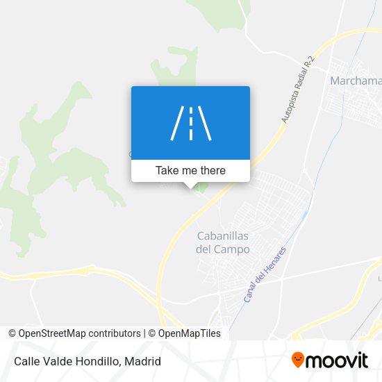 Calle Valde Hondillo map