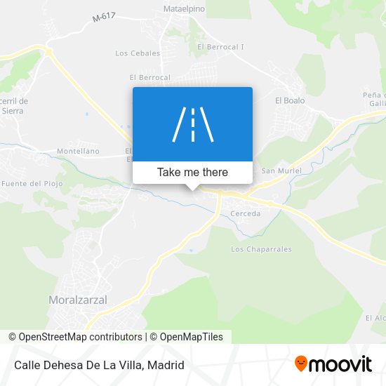 Calle Dehesa De La Villa map